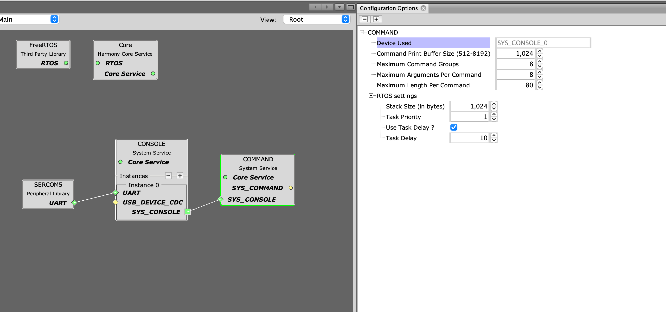 Command Service Configuration